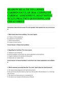 SHADOW HEALTH TINA JONES CARDIOVASCULAR 2026&colon; COMPLETE CARDIAC ASSESSMENT&comma; SOAP NOTES&comma; NCLEX PRACTICE QUESTIONS&comma; AND CHEAT SHEET&NewLine;