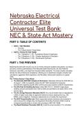 2026&sol;2027 Nebraska Electrical Contractor & Journeyman Elite Test Bank &vert;  NEC & State Act Mastery &lpar;S-Tier&rpar;