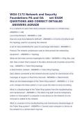 WGU C172 Network & Security Foundations PA & OA Questions and Answers 2027&NewLine;