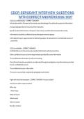 CDCR Sergeant Interview Questions with Correct Answers 2026 &vert; Complete Promotion Interview Study Guide