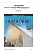 SOLUTIONS MANUAL for Fundamentals of Corporate Finance&comma; 5th Edition by Robert Parrino&comma; David Kidwell&comma; Bates & Gillan &vert; All Chapters 1-21&NewLine;