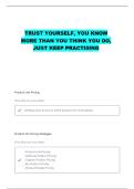 MARKETING 311 PRICING QUESTIONS WITH CORRECT ANSWERS
