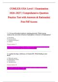 COMLEX-USA Level 1 Examination &NewLine;2026&ndash;2027 &vert; Comprehensive Question &NewLine;Practice Test with Answers & Rationales&vert; &NewLine;Free Pdf Access