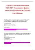 COMLEX-USA Level 3 Examination &NewLine;2026&ndash;2027 &vert; Comprehensive Question &NewLine;Practice Test with Answers & Rationales&vert; &NewLine;Free Pdf Access
