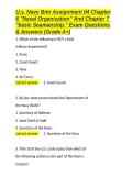 U&period;s&period; Navy Bmr Assignment 04 Chapter 6 Naval Organization And Chapter 7 basic Seamanship Exam Questions & Answers &lpar;Grade A&plus;&rpar; - Copy&period;docx&NewLine;&NewLine;