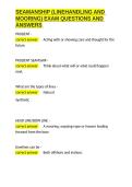 Seamanship Exam Bundle With 100&percnt; Correct Answers 2025