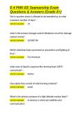E-4 PMK-EE Seamanship Exam Questions & Answers &lpar;Grade A&plus;&rpar;&period;docx&NewLine;&NewLine;