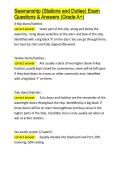 Seamanship &lpar;Stations and Duties&rpar; Exam Questions & Answers &lpar;Grade A&plus;&rpar;&period;docx&NewLine;&NewLine;