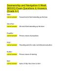 Seamanship and Navigation 6 Week &lpar;NS101&rpar; Exam Questions & Answers &lpar;Grade A&plus;&rpar;&period;docx&NewLine;&NewLine;