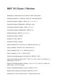 MAT 101 Exam 1 Review Questions with Comprehensive Rationales &lpar;2026&sol;2027&rpar;&NewLine;