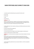 NASM STRETCHING AND FLEXIBILITY EXAM 2026