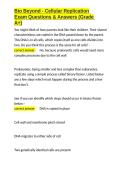Bio Beyond - Cellular Replication Exam Questions & Answers &lpar;Grade A&plus;&rpar;&period;docx&NewLine;&NewLine;