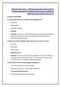 NACE CIP Level 1 Exam &ndash; 150 Practice Questions with Answers & &NewLine;Detailed Explanations for AMPP Coating Inspector Certification &NewLine;&lpar;2026&sol;2027&rpar; Latest Update This Year Pdf 