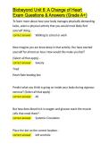 Biobeyond Unit 8 A Change of Heart Exam Questions & Answers &lpar;Grade A&plus;&rpar;&period;docx&NewLine;&NewLine;