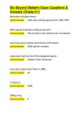 Bio Beyond Midterm Exam Questions & Answers &lpar;Grade A&plus;&rpar;&period;docx&NewLine;&NewLine;