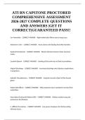 ATI RN Capstone Proctored Comprehensive Assessment Questions & Answers 2027&NewLine;