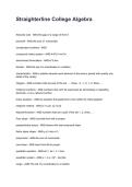 Straighterline College Algebra Questions with Comprehensive Rationales &lpar;2026&sol;2027&rpar;&NewLine;