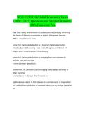 WGU C211 Global Economics OA Exam Questions and Answers 2027