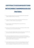 CEFP Practice Exam Questions with Correct Answers 2026 &vert; A&plus; Rated Complete Study Guide & Exam Prep