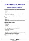 AHIP FINAL EXAM 2026 &vert; 50 REAL EXAM QUESTIONS&NewLine;WITH VERIFIED&NewLine;ANSWERS &vert; MEDICARE TRAINING PDF