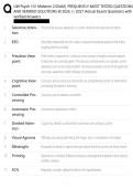 UW Psych 101 Midterm 2 EXAM&vert; FREQUENTLY MOST TESTED QUESTIONSAND VERIFIED SOLUTIONS &commat; 2026 &vert;&vert; 2027 &lpar;Actual Exam&rpar; Questions with&NewLine;verified Answers 