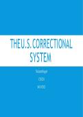 The U&period;S&period; Correctional System Study Guide &vert; Criminal Justice Corrections Review &vert; Prisons&comma; Probation & Rehabilitation &vert; Latest Update 2026