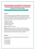 NR511 Week 4 Midterm Exam 2026&sol;2027 &vert; Verified Questions &NewLine;& Detailed Rationales &lpar;Chamberlain &sol; Units 1&ndash;4 Differential &NewLine;Diagnosis Prep &sol; 100&percnt; Pass Rate&rpar; 