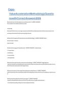 CEPA Value Acceleration Methodology Questions with Correct Answers 2026 &vert; Complete Exam Study Guide & Practice Test