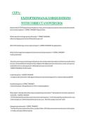 CEPA Exit Options Analysis Questions with Correct Answers 2026 &vert; Complete Certification Study Guide & Practice Test
