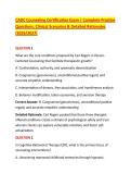 CADC Counseling Certification Exam &vert; Complete Pr&NewLine;actice &NewLine;Questions&comma; Clinical Scenarios & Detailed Rationales &NewLine;&lpar;2026&sol;2027&rpar;