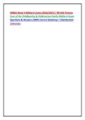 NR602 Week 4 Midterm Exam &lpar;2026&sol;2027&rpar; &sol; NR 602 Primary &NewLine;Care of the Childbearing & Childrearing Family Midterm Exam &NewLine;Questions & Answers &lpar;100&percnt; Correct Solutions&rpar; &vert; Chamberlain &NewLine;University