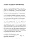 amazon delivery associate training Questions with Comprehensive Rationales &lpar;2026&sol;2027&rpar;&NewLine;