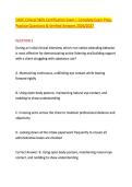 CADC Clinical Skills Certification Exam &vert; Complete Exam Prep&comma; &NewLine;Practice Questions & Verified Answers 2026&sol;2027 