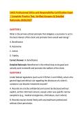 CADC Professional Ethics and Responsibility Certification Exam &NewLine;&vert; Complete Practice Test&comma; Verified Answers & Detailed &NewLine;Rationales 2026&sol;2027 