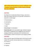 CADC Certified Alcohol and Drug Counselor Certification Exam &NewLine;&vert; Complete Practice Questions&comma; Verified Answers & Detailed &NewLine;Rationales &lpar;2026&sol;2027&rpar; 