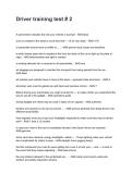 Driver training test &num; 2 Questions with Comprehensive Rationales &lpar;2026&sol;2027&rpar;&NewLine;