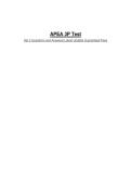 APEA 3P Test&NewLine;Set 2 Questions and Answers&vert; Latest Update&vert; Guaranteed Pass