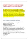 NURS 660 EXAM 1&sol; 300 ACTUAL QUESTIONS AND &NewLine;CORRECT ANSWERS WITH RATIONALE LATEST &NewLine;UPDATE ALREADY GRADED A&plus; ASSURED PASS