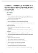 samenvatting - Boekdeel 2 &ndash; hoofdstuk 5 - ANTISOCIALE GEDRAGSSTRATEGIE&Euml;N DOOR DE LENS VAN DARWIN 