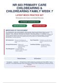 NR 603 PRIMARY CARE CHILDBEARING & CHILDREARING FAMILY WEEK 7 QUIZ6 EXAM ACTUAL&NewLine;202&sol;2027 - 100&percnt; VERIFIED &vert; DETAILED RATIONALES - PASS GUARANTEED - A&plus; GRADED