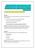 Texas Water Well Driller License Practice Exam &vert; &lpar;2 NEW &NewLine;VERSION&rpar; Questions with Verified Answers & Rationales &vert; &NewLine;TDLR Well Driller & Pump Installer Certification &vert; INSTANT &NewLine;DOWNLOAD PDF 