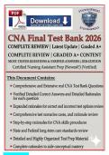 CNA Practice Exam 2026 &vert; Most Tested Questions & Verified Answers &vert; Latest Update &vert; Graded A&plus;