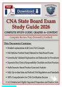 CNA State Board Exam Study Guide 2026 &vert; Complete Review with 600&plus; NNAAP & Prometric Practice Questions & Verified Answers &ndash; Certified Nursing Assistant Test Bank &vert; Graded A&plus;
