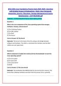 WGU D281 Linux Foundations Practice Exam 2026&ndash;2028 &vert; Questions &NewLine;with Detailed Answers & Explanations &vert; Bash&comma; Linux Commands&comma; &NewLine;Networking&comma; Security&comma; Filesystems&comma; Package Management & System &NewLine;Administration &ndash; JUST RELEASED&period;pdf 