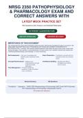 NRSG 2350 PATHOPHYSIOLOGY & PHARMACOLOGY EXAM AND CORRECT ANSWERS WITH&NewLine;RATIONALES&period;PDF&period;