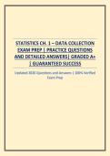STATISTICS CH&period; 1 &ndash; DATA COLLECTION EXAM PREP &vert; PRACTICE QUESTIONS AND DETAILED ANSWERS
