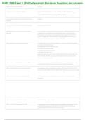 NURS 3366 Pathophysiologic Processes Exam 1 Questions & Verified Answers PDF &vert; UTA Nursing Exam Prep &vert; 2026&ndash;2027