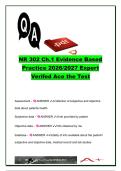 NR 302 Chapter 1 Evidence-Based Practice 2026&sol;2027 &ndash; 40&plus; Questions & Answers&comma; Health Assessment&comma; Nursing Process&comma; Diagnostic Reasoning & Clinical Prioritie