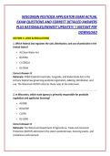 WISCONSIN PESTICIDE APPLICATOR EXAM ACTUAL &NewLine;EXAM QUESTIONS AND CORRECT DETAILED ANSWERS &NewLine;PLUS RATIONALES&sol;NEWEST UPDATE&excl;&excl;&excl; &vert; INSTANT PDF &NewLine;DOWNLOAD