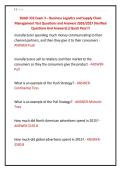 BUAD 332 Exam 3 &ndash; Business Logistics and Supply Chain &NewLine;Management Test Questions and Answers 2026&sol;2027 &lpar;Verified &NewLine;Questions And Answers&rpar;&vert;&vert;Quick Pass&excl;&excl;&excl; 